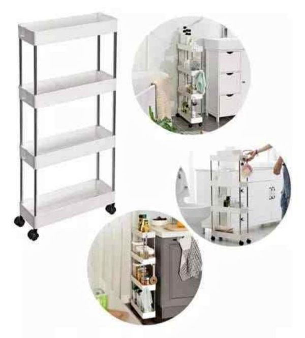 CARRITO ORGANIZADOR DE 4 NIVELES BANDEJA FINA