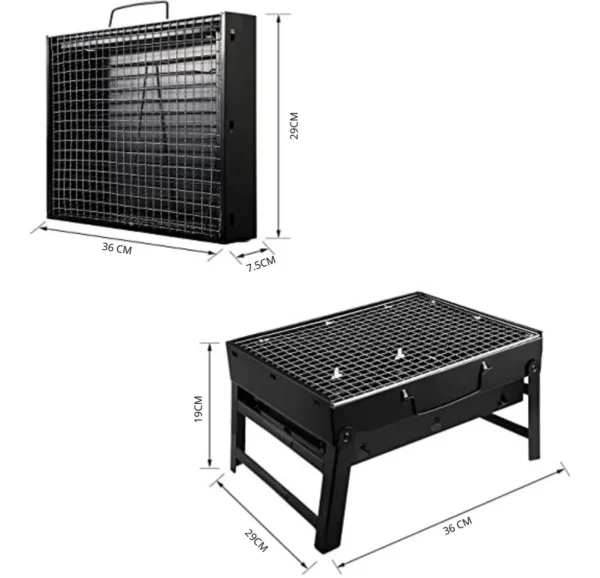 PARRILLA MEDIANA A CARBON B12 - Imagen 3