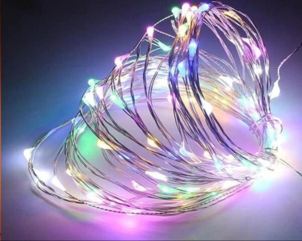 LUCES SOLARES DE HADAS PARA NAVIDAD 12 METROS  100 LEDS