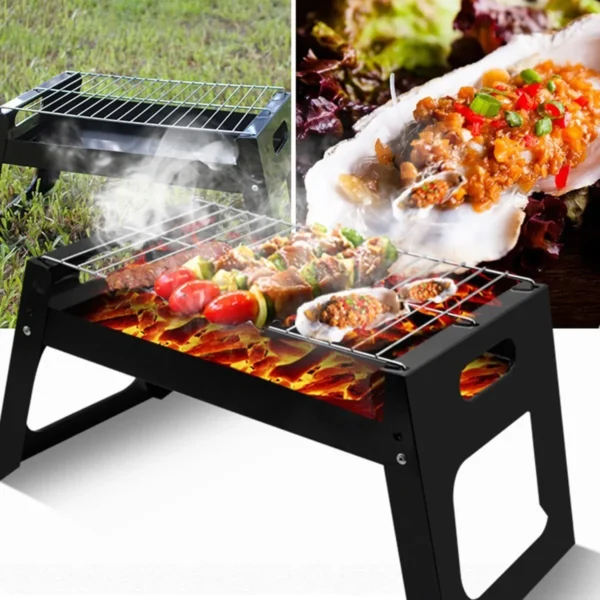 PARRILLA PLEGABLE A CARBON PORTATIL - Imagen 2