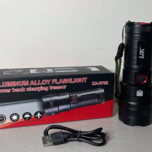 LINTERNA LED RECARGABLE TACTICA USB 2000 LUMENS