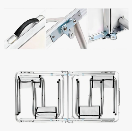 MESA TIPO MALETA CON 4 BANQUILLOS - Imagen 3