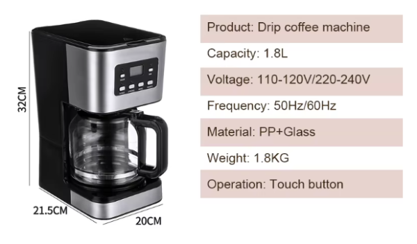 CAFETERA CON PANEL DIGITAL - Imagen 5