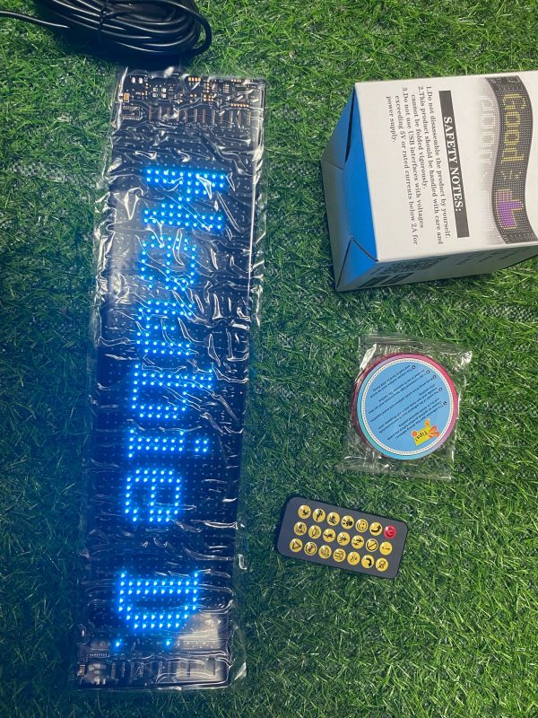 CINTA LED PARA AUTO CON BLUETOOTH DE 37CM DE LARGO POR 10CM DE ANCHO