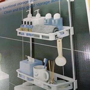 ORGANIZADOR DE BAÑO 2 NIVELES SOBREPUESTO PARA TAZA DE INODORO