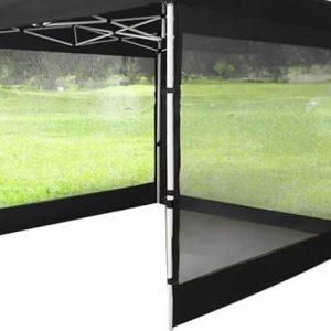 LONA LATERAL DE TOLDO  3X3 COLOR NEGRO