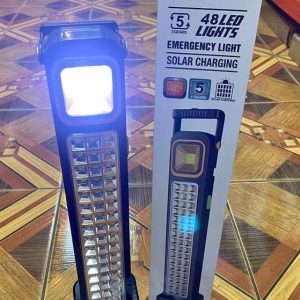 LUZ DE EMERGENCIA RECARGABLE CON USB/ LUZ SOLAR TRAE LAS 2 FUNCIONES