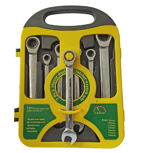 SET DE LLAVES PUNTA CORONA CON CHICHARRA 7 PIEZAS