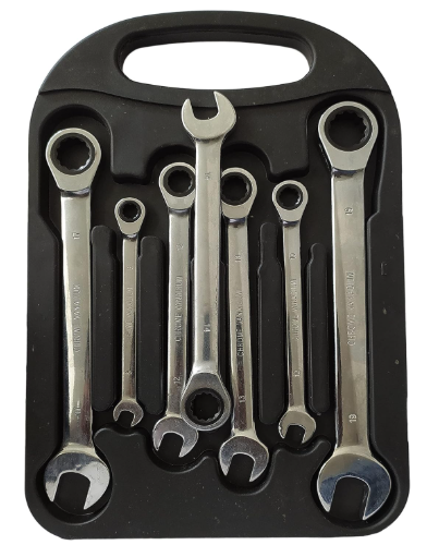 SET DE LLAVES PUNTA CORONA CON CHICHARRA 7 PIEZAS - Imagen 2