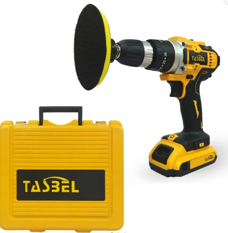 TALADRO DE 98V CON ACCESORIOS / TALADRO PULIDORA + SET HERRAMIENTA TASBEL