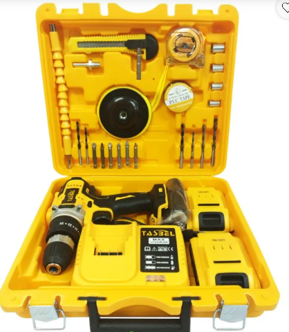 TALADRO DE 98V CON ACCESORIOS / TALADRO PULIDORA + SET HERRAMIENTA TASBEL - Imagen 2