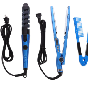 SET DE PLANCHA CON RIZADOR 450° + PEINETA