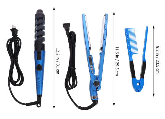 SET DE PLANCHA CON RIZADOR 450° + PEINETA - Imagen 2