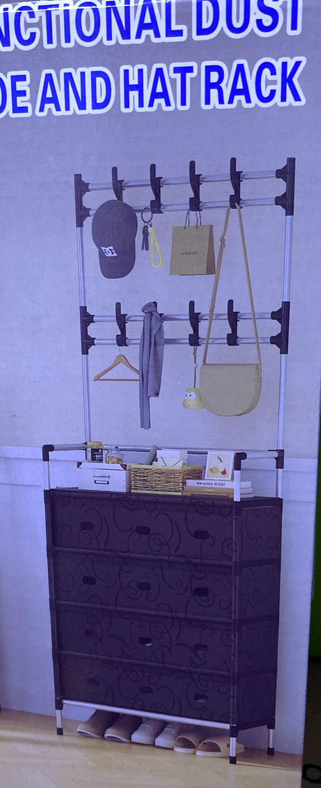 PERCHERO ZAPATERO 4 NIVELES MULTIFUNCIONAL