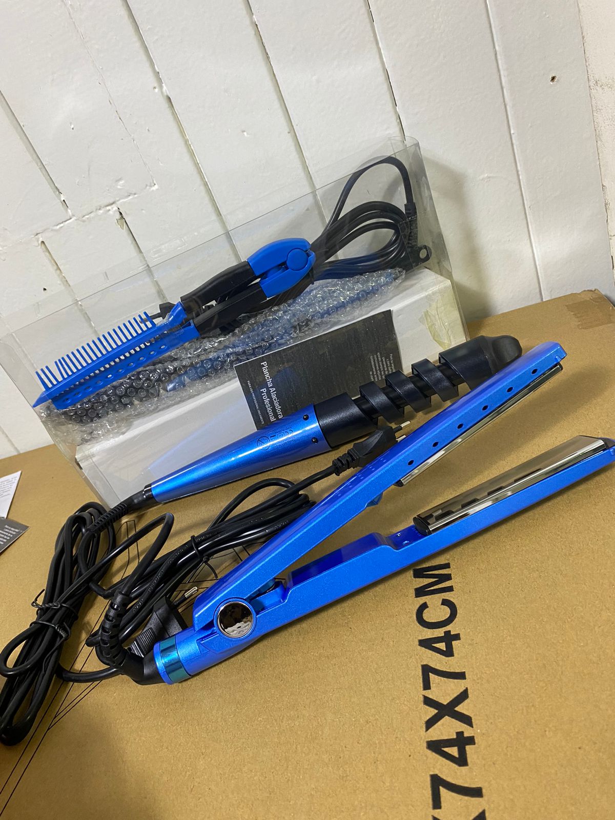 SET DE PLANCHA CON RIZADOR 450° + PEINETA - Imagen 3