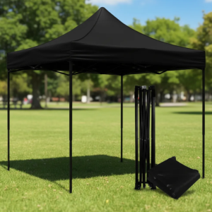 TOLDO 3X3 CON LONA DE TECHO NEGRA