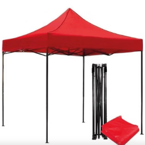 TOLDO 3X3 CON LONA DE TECHO ROJA