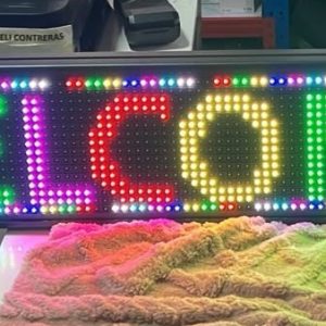Letrero Led Luminoso  PROGRAMABLE 132cm X 20cm